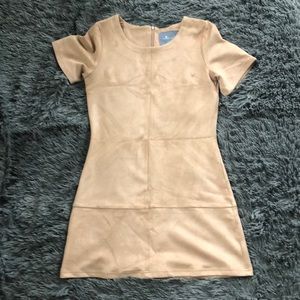 Camel Suede Dress